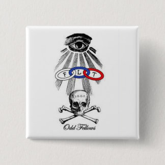 odd fellows 15 cm square badge