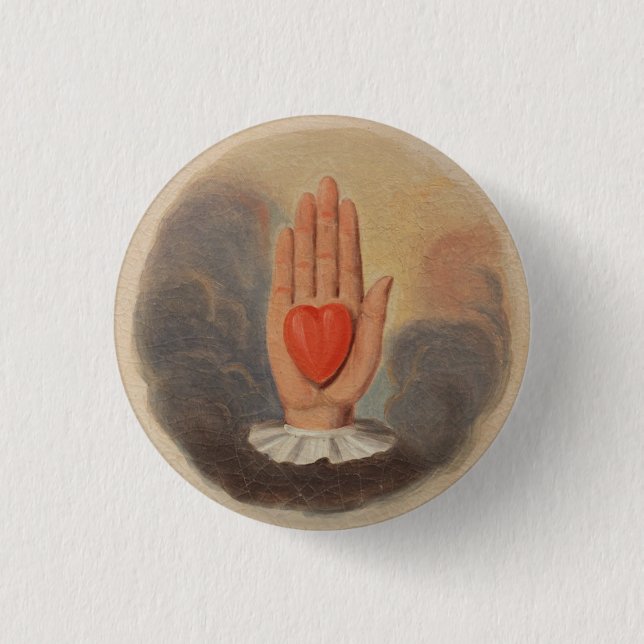 Odd Fellows Heart in Hand Button (Front)
