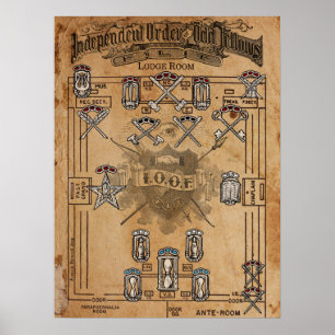 Odd Fellows Lodge Jewel Chart