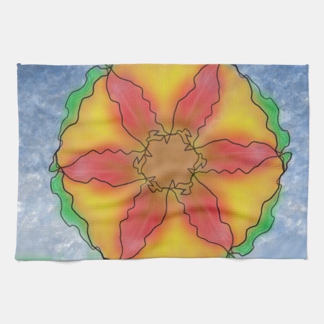 Odd Flower Tea Towel (Horizontal)