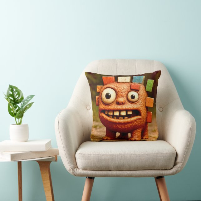 Odd Friends – Rainbow Block Monster PosterPoster Cushion (Chair)
