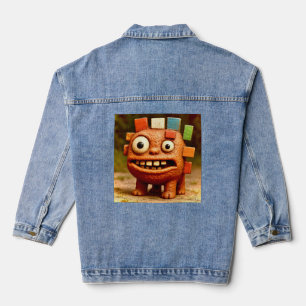Odd Friends – Rainbow Block Monster PosterPoster Denim Jacket