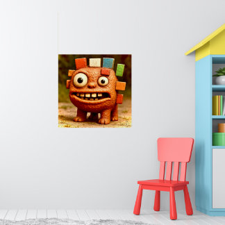 Odd Friends – Rainbow Block Monster PosterPoster Poster