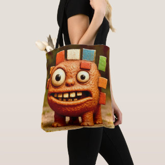 Odd Friends – Rainbow Block Monster PosterPoster Tote Bag