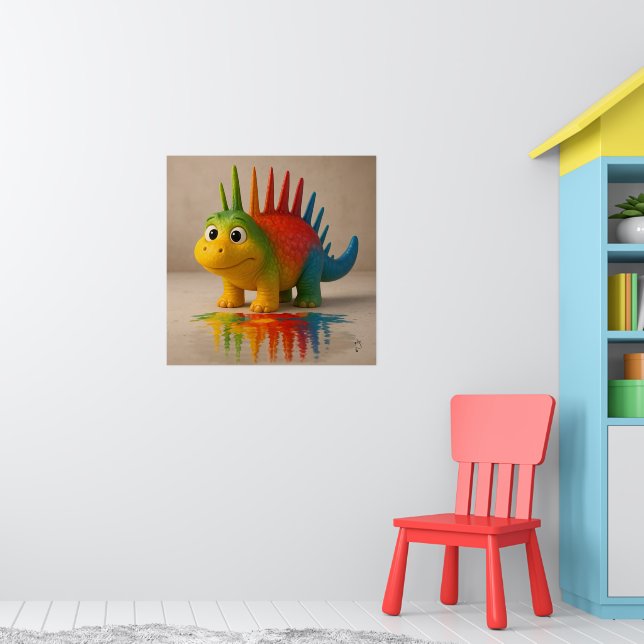 Odd Friends – Rainbow Dino Poster (Nursery 1)