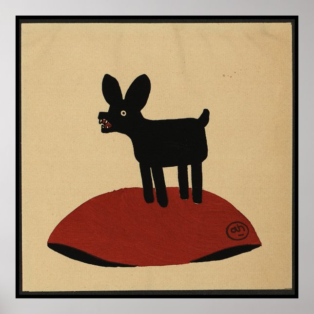 Odd Funny Looking Dog - Colourful Book Illustratio Poster (Front)