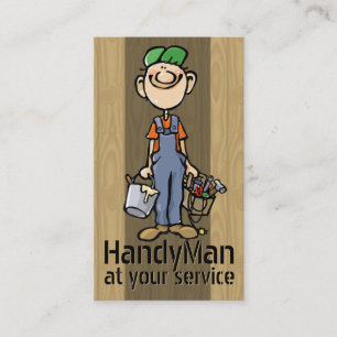 Odd Jobs. Handyman. Painter. Builder Template Business Card