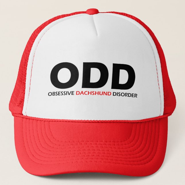 ODD - Obsessive Dachshund Disorder Trucker Hat (Front)