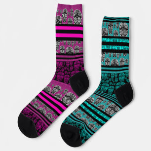 Odd Skull Design Socks