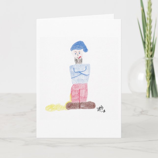 Oddball/Misc Sorry My Dog Peed Garden Gnome Card (Front)