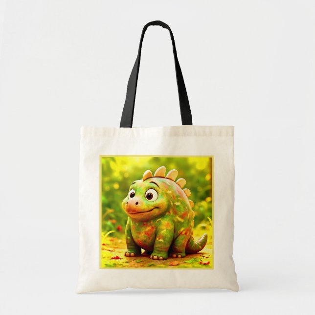 OddFriends Cute Dino Tote Bag (Front)