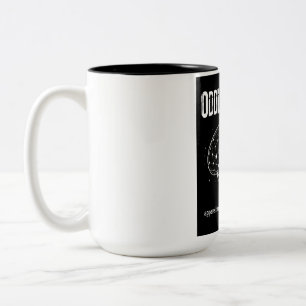 Oddly Wired Flagship—Neurodivergent Pride Black Two-Tone Coffee Mug