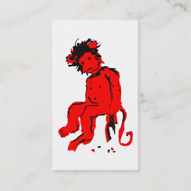 oddRex emo monkey ink Business Card (Front)