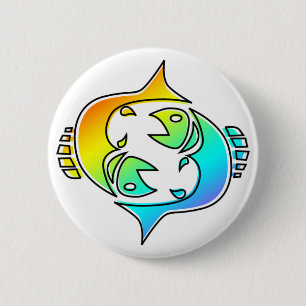 oddRex pisces 6 Cm Round Badge