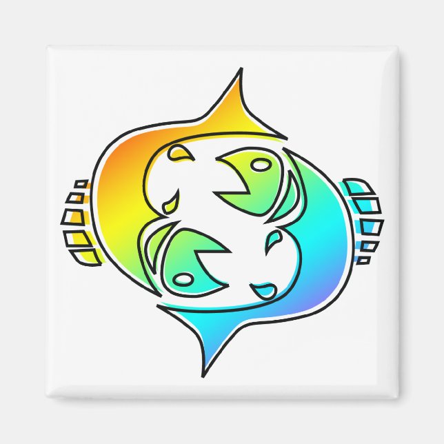 oddRex pisces Magnet (Front)