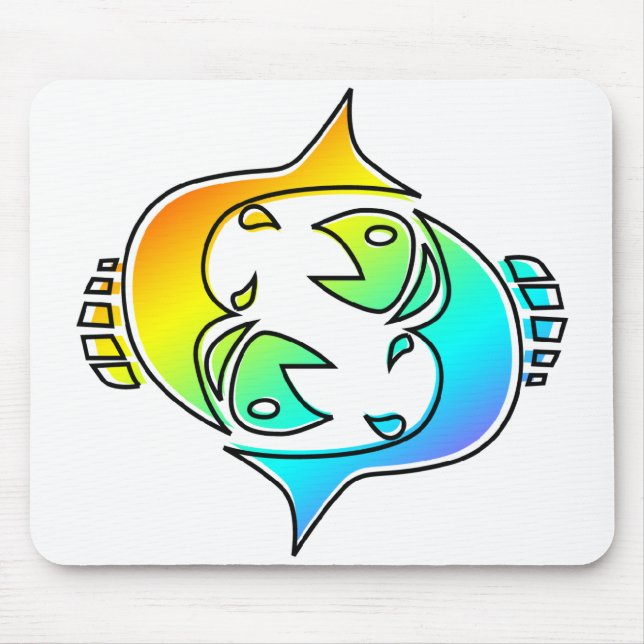 oddRex pisces Mouse Pad (Front)
