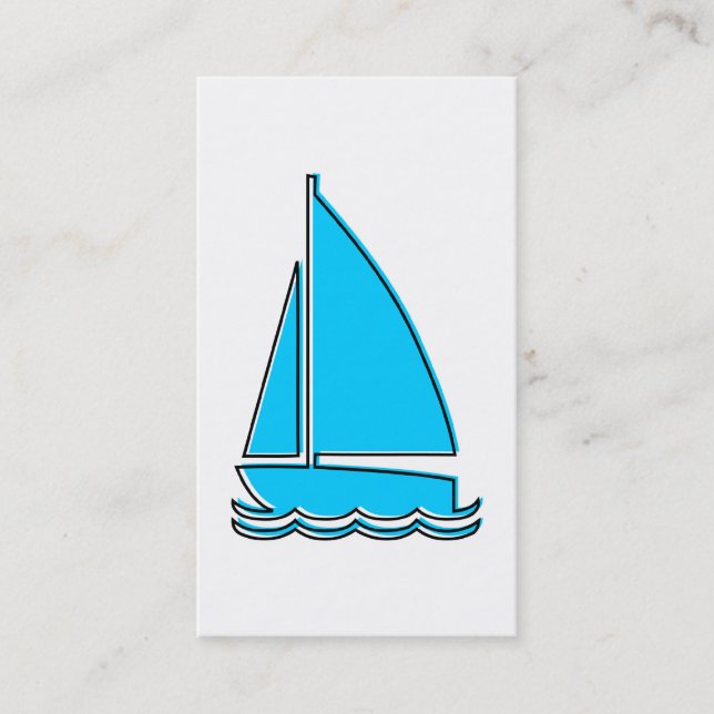 oddRex sail boat Business Card (Front)