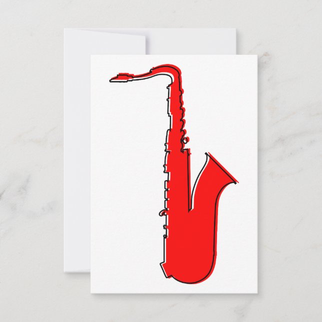 oddRex saxophone Invitation (Front)