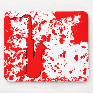 oddRex saxophone Mouse Pad