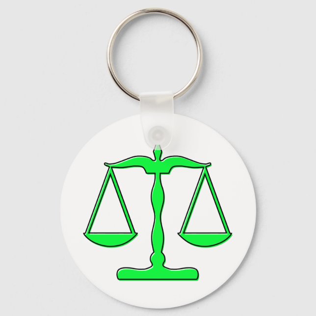 oddRex scales of justice Key Ring (Front)