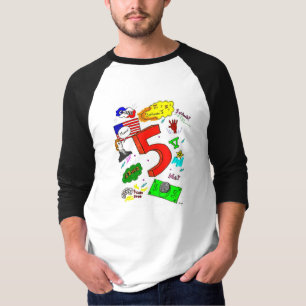 Ode to Five Mens Raglan T-Shirt