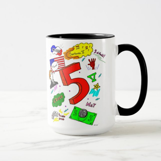 Ode to Five Mug (Right)