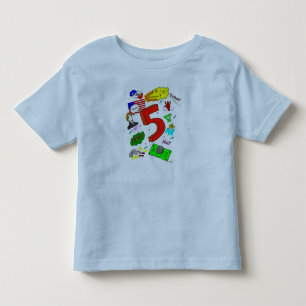 Ode to Five Toddler Ringer T-Shirt