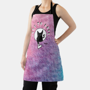Ode to Love Cat Apron by Adiela Akoo