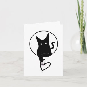 Ode to Love Cat Folded Note Card - Adiela Akoo