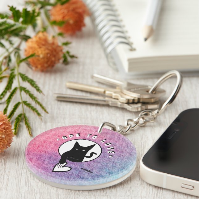 Ode to Love Cat Keychain - Adiela Akoo (Front Right)
