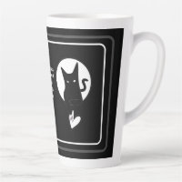 Ode to Love Cat Latte Mug by Poet Adiela Akoo