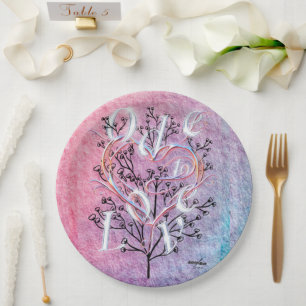 Ode to Love Paper Plate by Poet Adiela Akoo