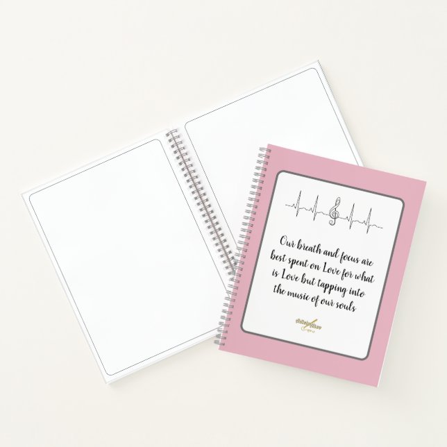 Ode to Love Spiral Notebook by Poet Adiela Akoo (Inside)
