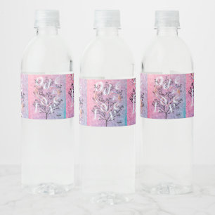 Ode to Love Water Bottle Label by Adiela Akoo