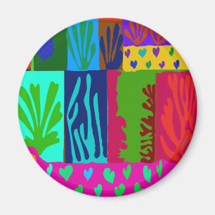 Ode to Matisse Collage Magnet