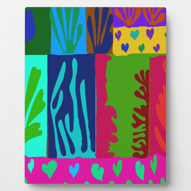 Ode to Matisse Collage Plaque (Front)