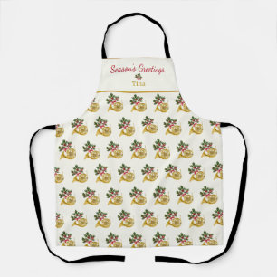 Ode to Nutcracker French Horn Ivory Accent Apron