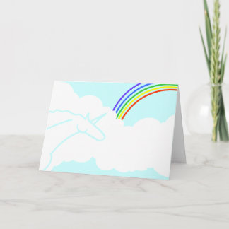 Ode to the '70s Rainbows & Unicorns Birthday Card