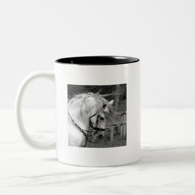 Ode to the Horse Two-Tone Coffee Mug (Left)