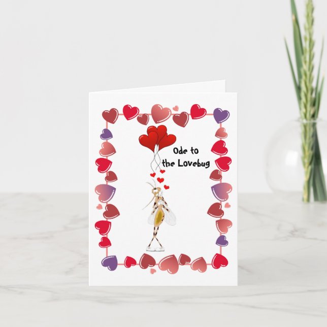 Ode to the Lovebug Holiday Card (Front)