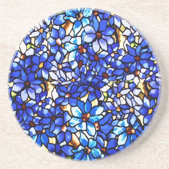 Ode to Tiffany Clematis Coaster (Front)