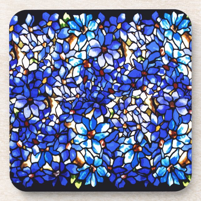 Ode to Tiffany Clematis Coaster (Front)