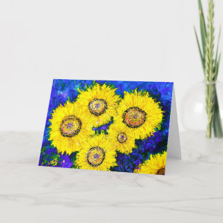 Ode to Van Gogh Greeting Card < Blank Inside>