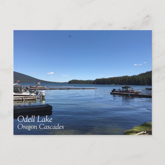 Odell Lake, Oregon Postcard (Front)