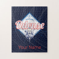 Odense City Denmark Retro Viking Vintage Souvenir