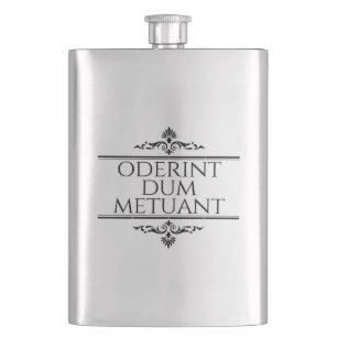 Oderint Dum Metuant Hip Flask