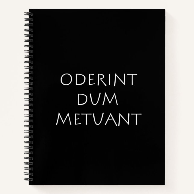 Oderint dum metuant notebook (Front)