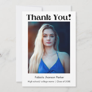 %odern Script graduation thank you message