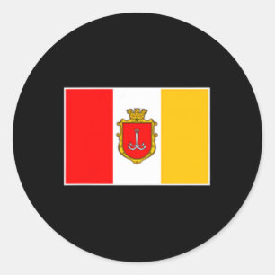 Odesa Odessa City Flag Ukraine Black Sea Classic Round Sticker
