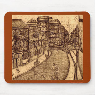 Odessa city urban graphic art mousepad